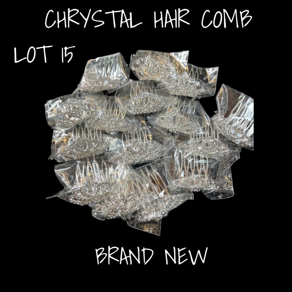 Crystal Hair Comb Clip Hairpins Bridal Wedding Rhinestone Accessories Lot 15 New